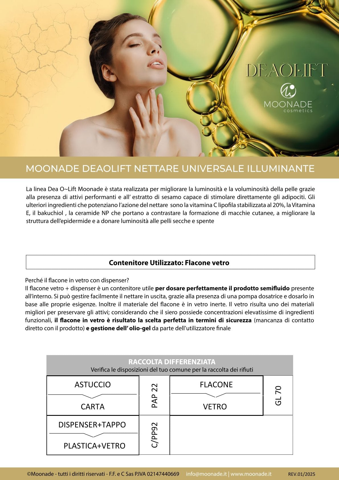 Nettare universale illuminante Dea O~Lift